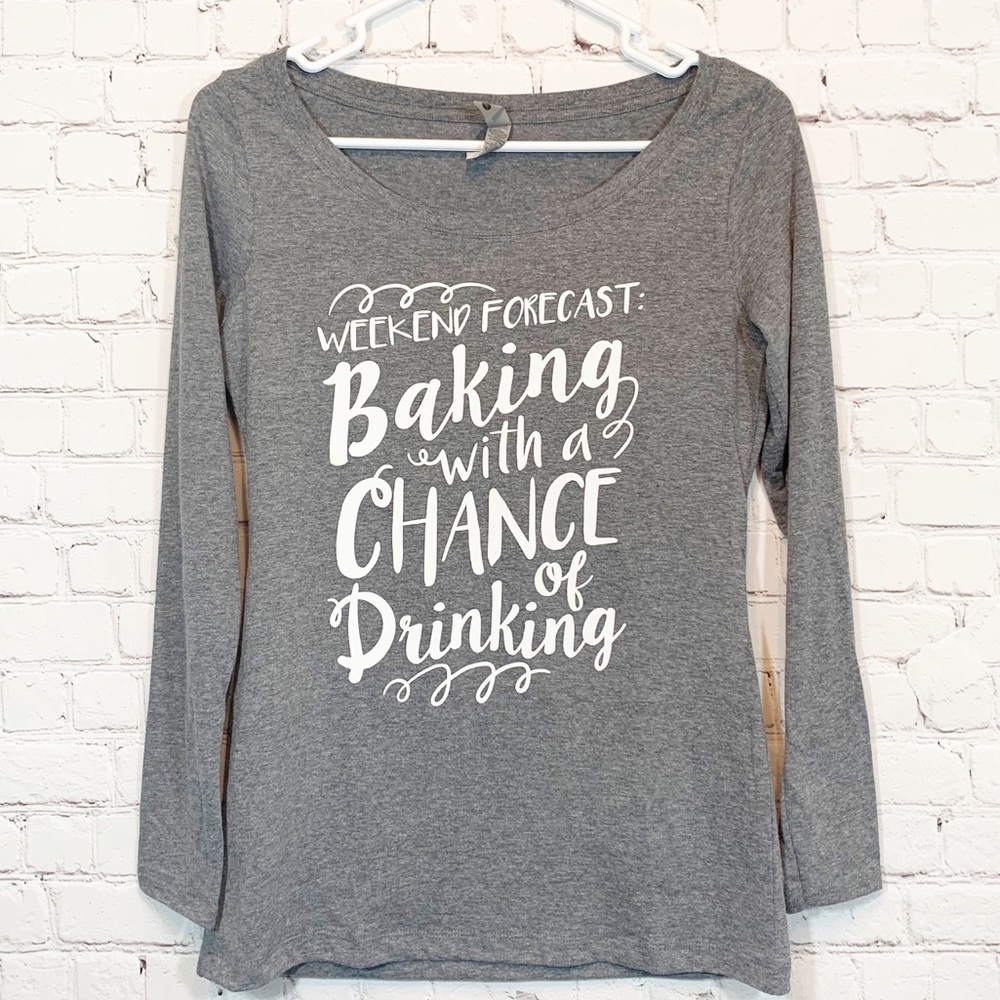 Baking with a Chance of drinking shirt M